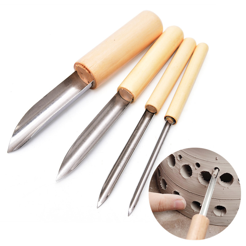 Chisel Set Wood - Pottery Tool Puncher 4 Pieces/set Stainless