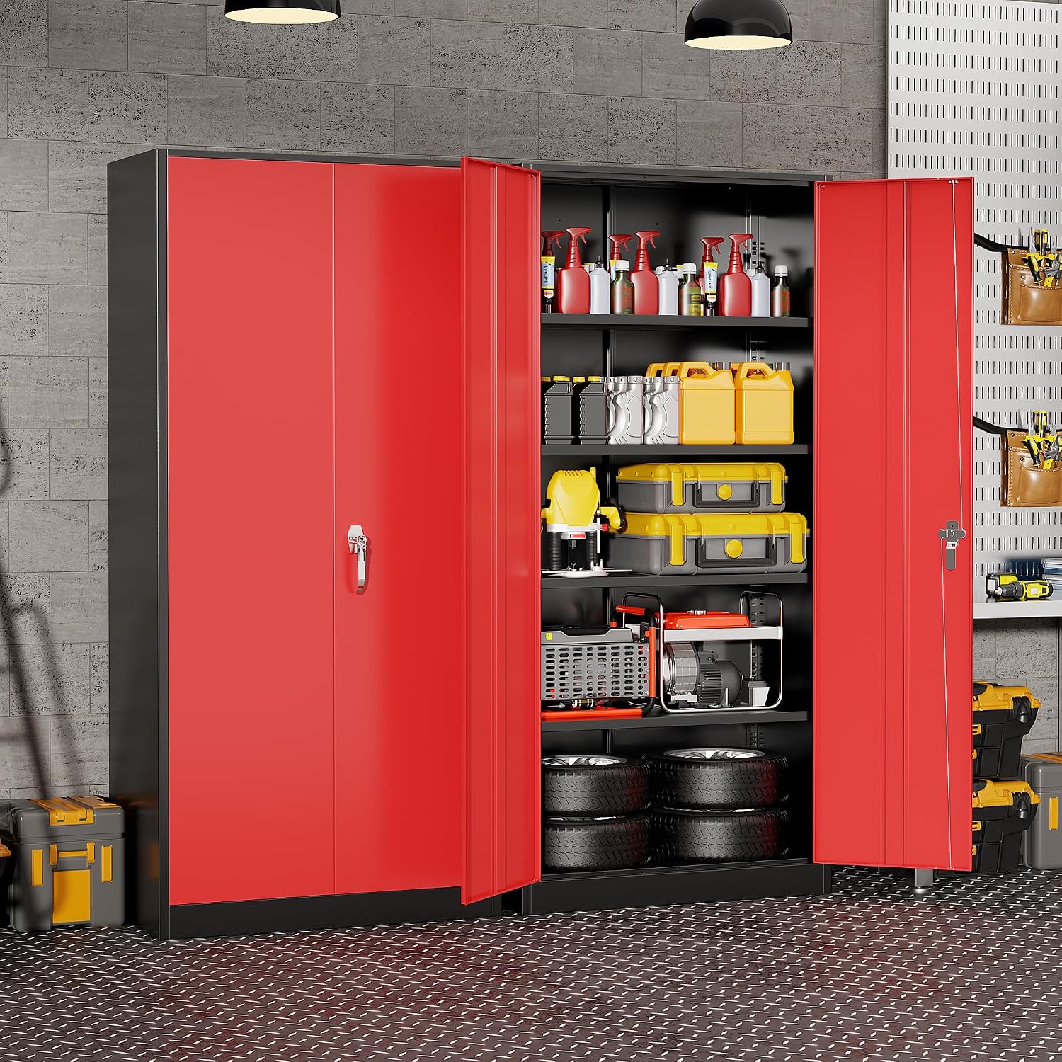 Heavy Duty Metal Garage Storag - Tools In Metal Workshop recension och pris