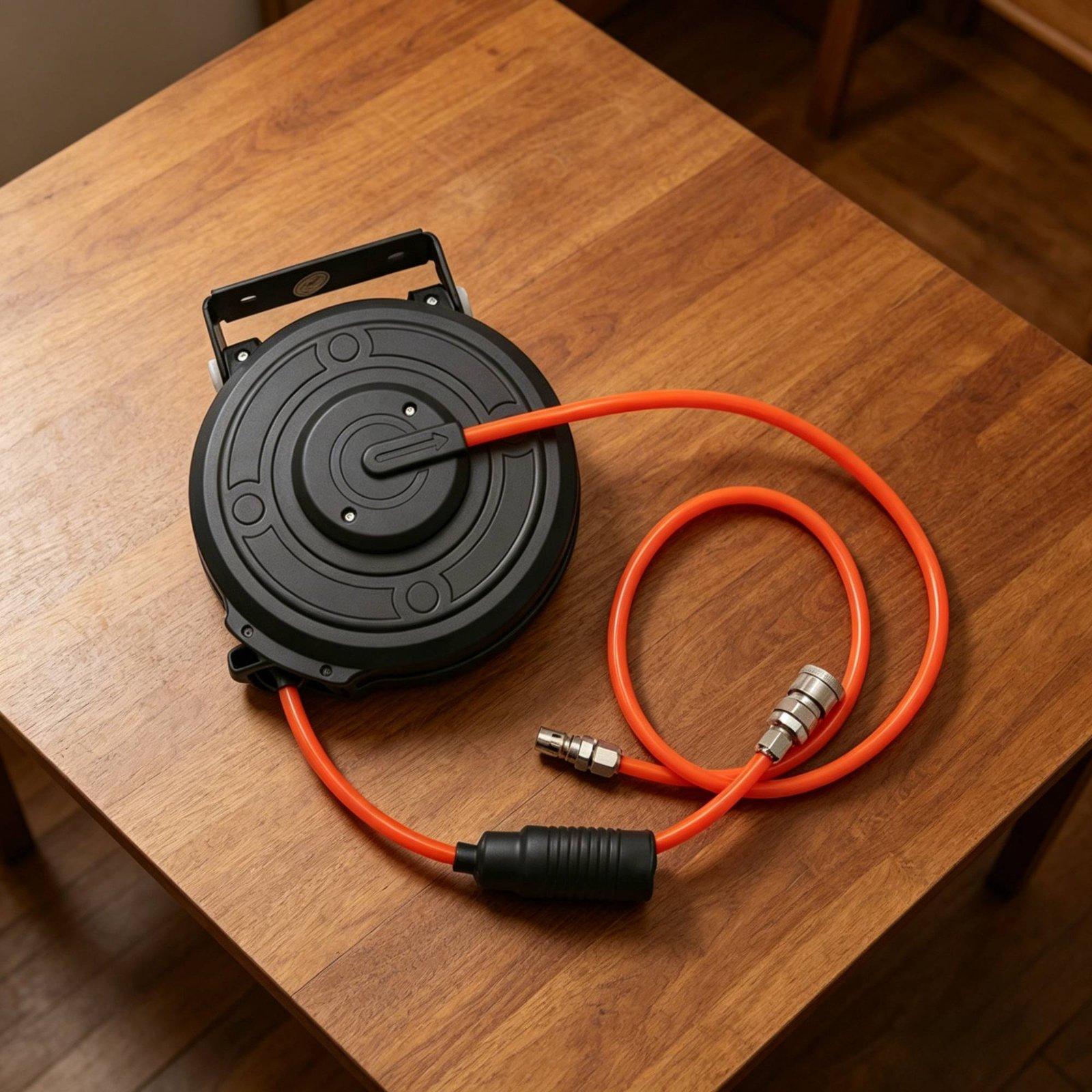 Retractable Pneumatic Air Hose - Workshop With Tools recension och pris