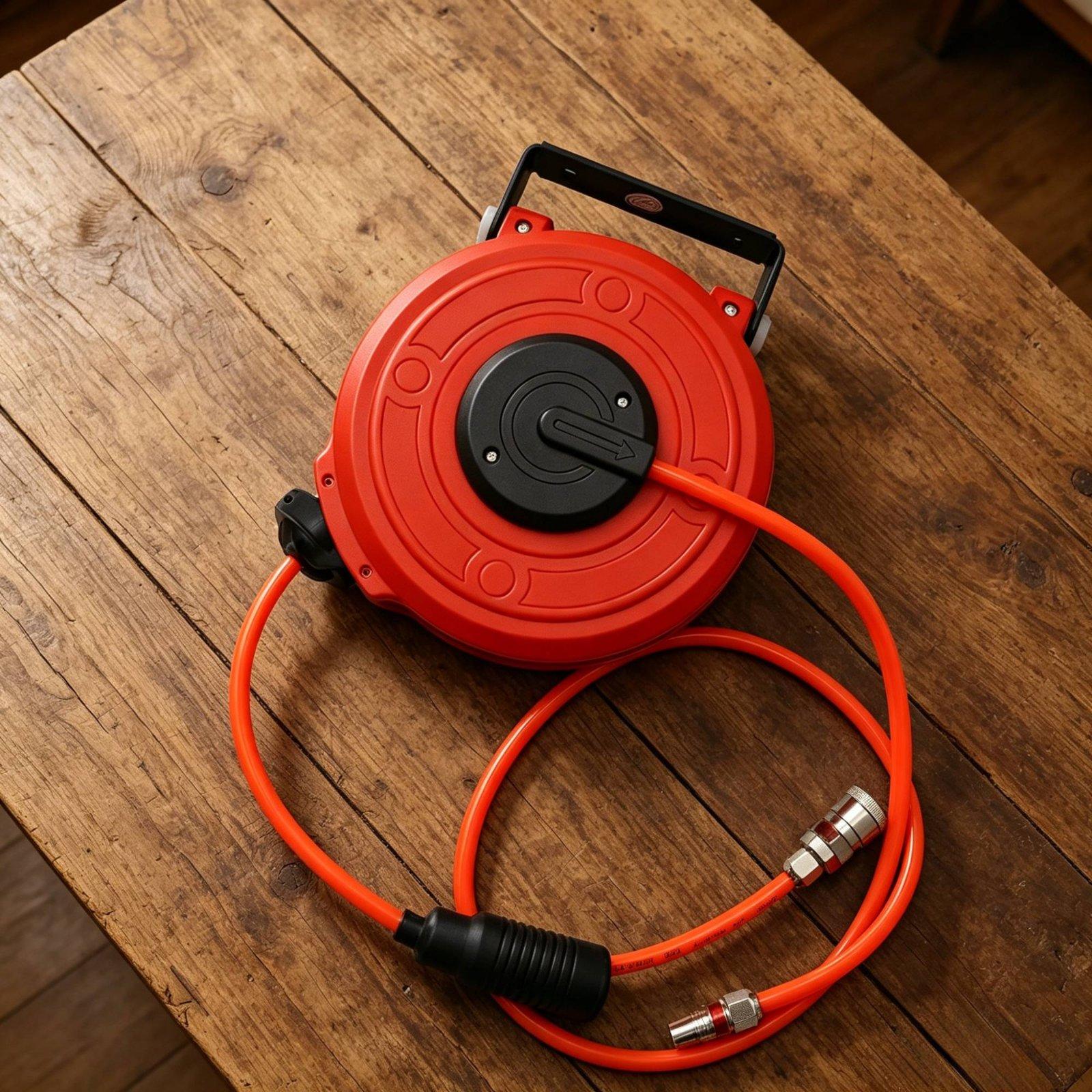 Retractable Pneumatic Air Hose - Workshop With Tools recension och pris