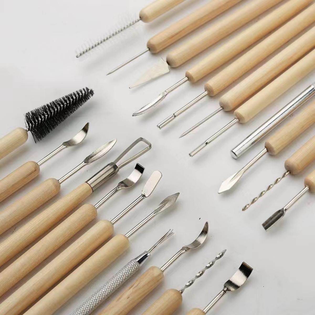 1SET Pottery Clay Sculpting Mo - Chisel Set Wood recension och pris
