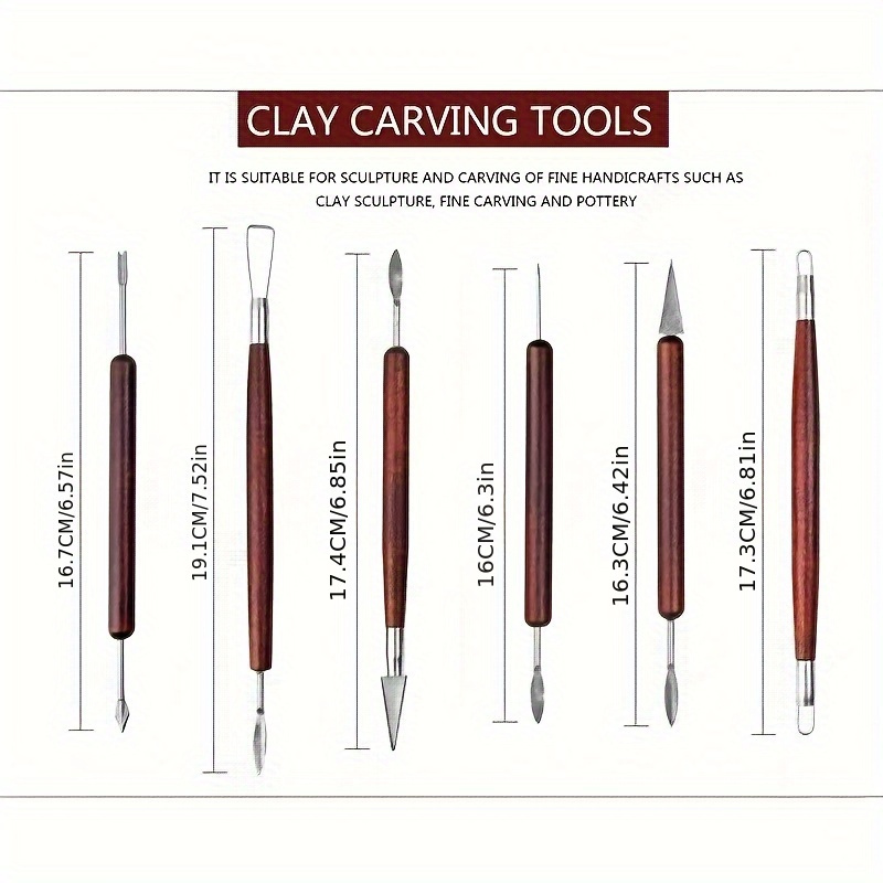 6PCS Sculpting Tool Pottery Wo - Chisel Set Wood recension och pris