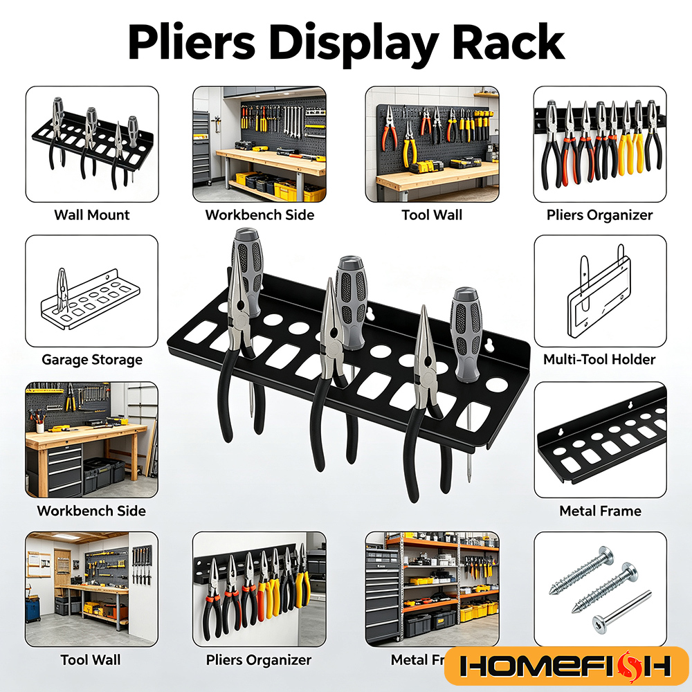 Wall Mount Tool Organizer Rack - Workshop Tools Hanger recension och pris