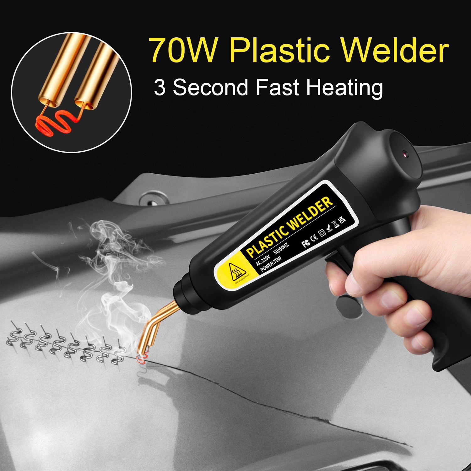 70W Plastic Welder Repair Kit, - Tools For Welding Workshop recension och pris