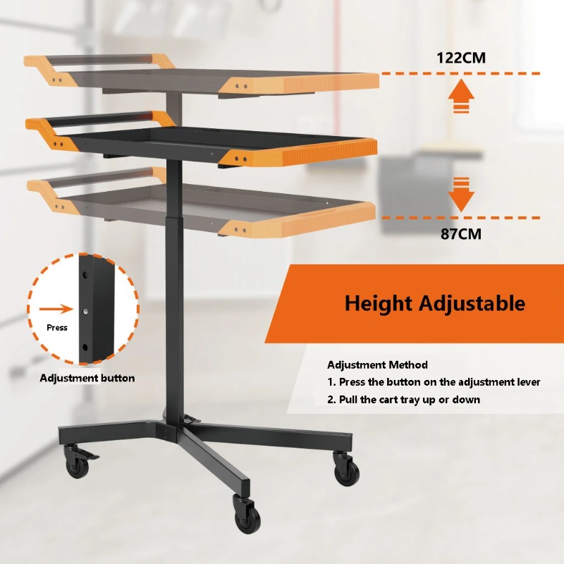 Adjustable Height Mobile Work  - Workshop Garage Tools Manufacturer recension och pris