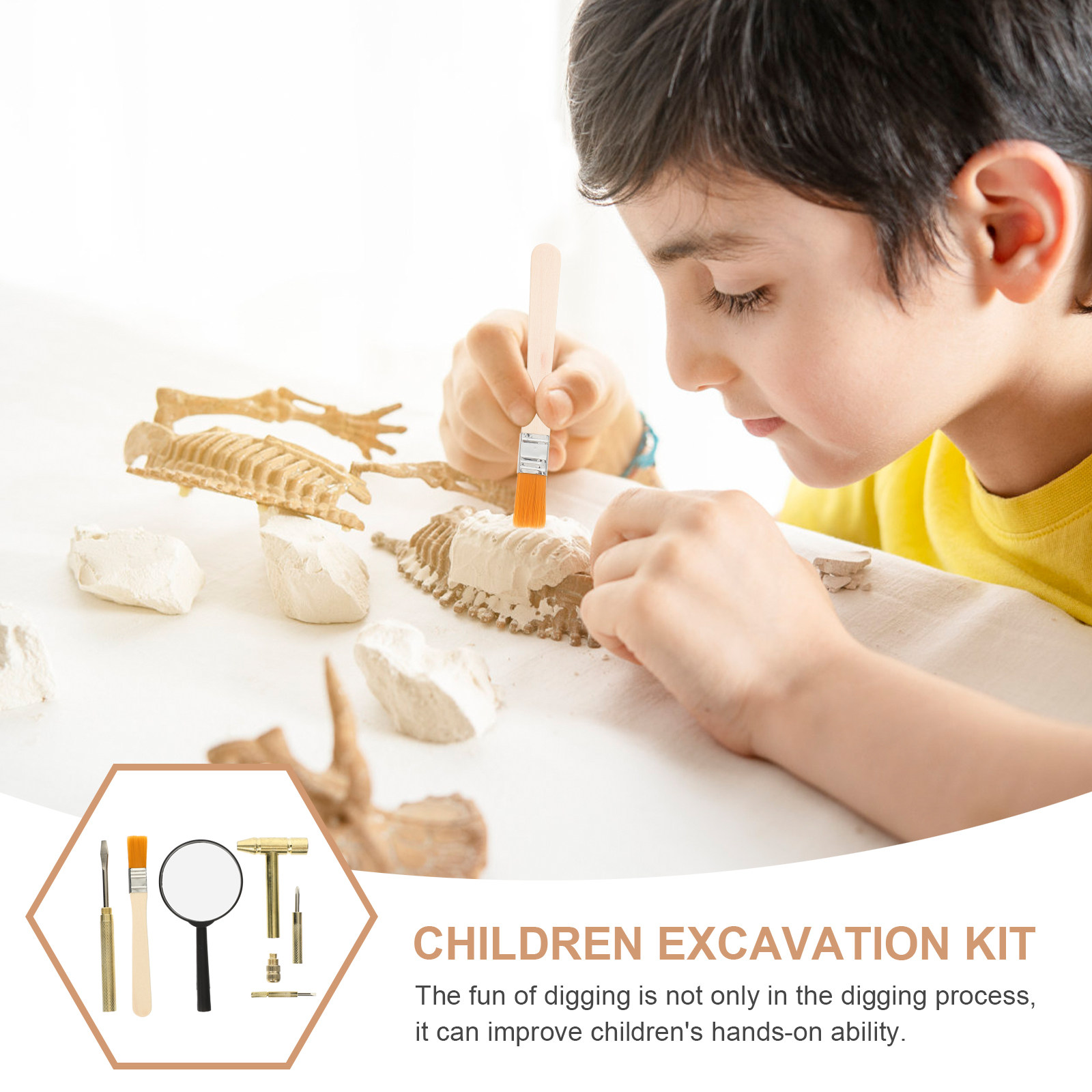 1Set Kid Excavation Tool Set S - Chisel Set Wood recension och pris