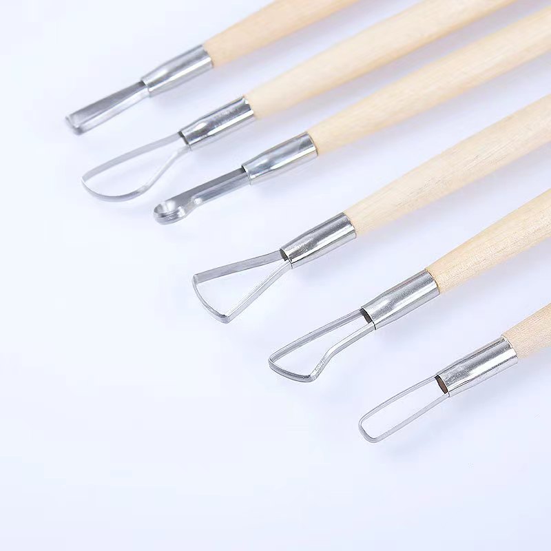 6PCS wooden handle wax pottery - Chisel Set Wood recension och pris