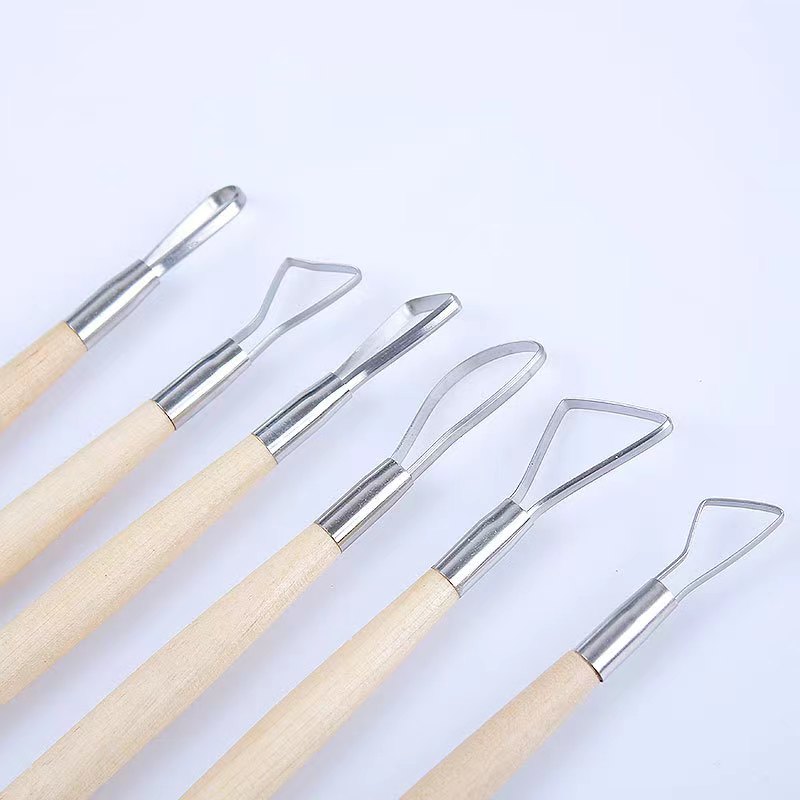 6PCS wooden handle wax pottery - Chisel Set Wood recension och pris